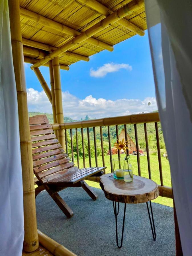 Glamping La Herradura Santa Rosa de Cabal Bagian luar foto