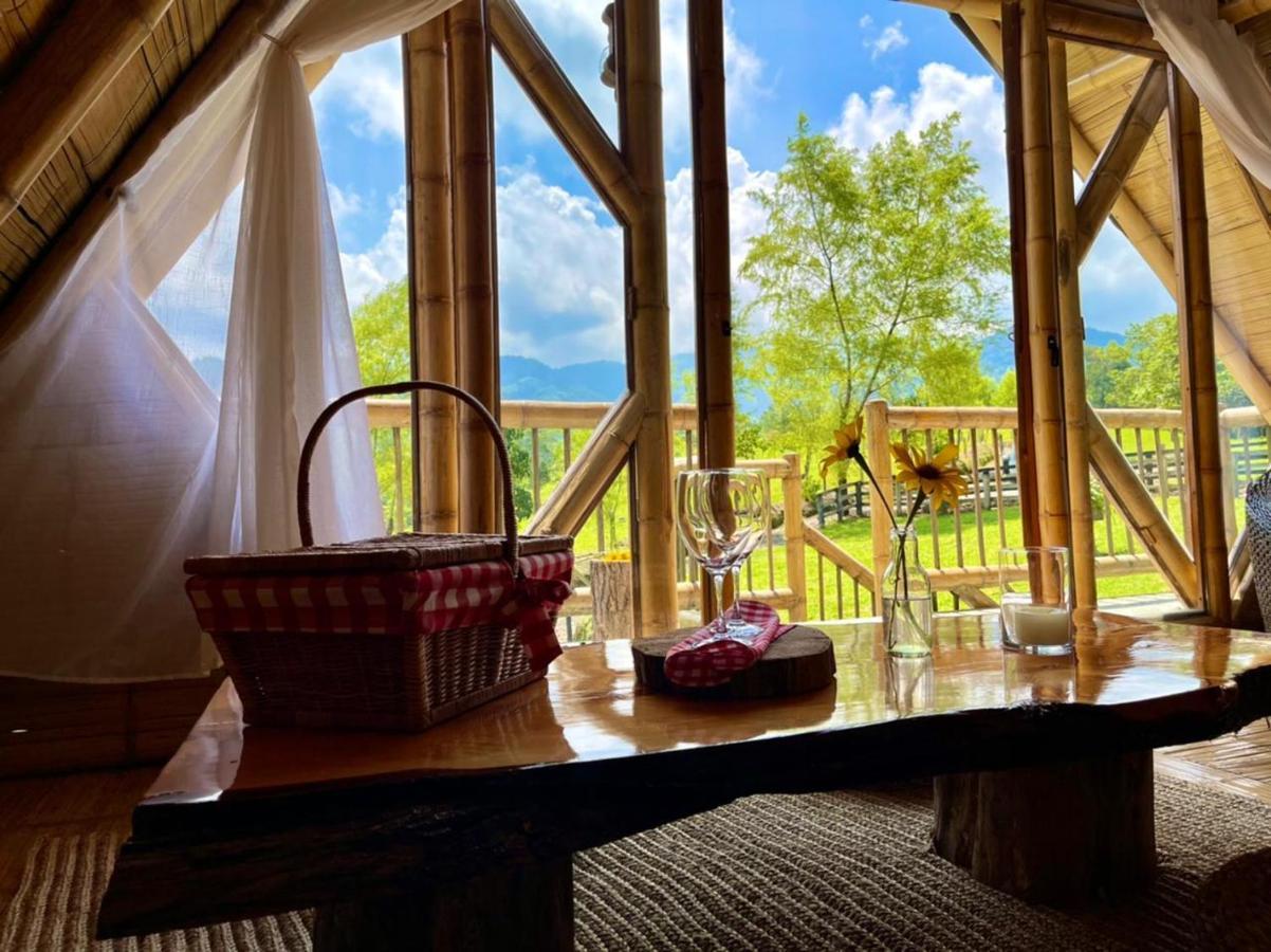 Glamping La Herradura Santa Rosa de Cabal Bagian luar foto