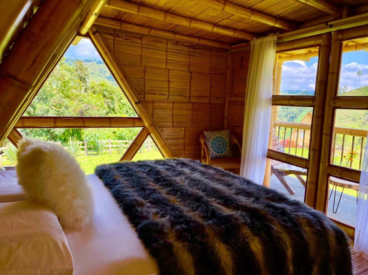 Glamping La Herradura Santa Rosa de Cabal Bagian luar foto