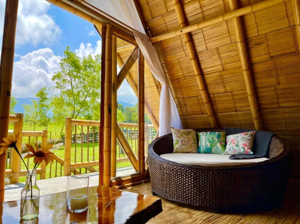 Glamping La Herradura Santa Rosa de Cabal Bagian luar foto