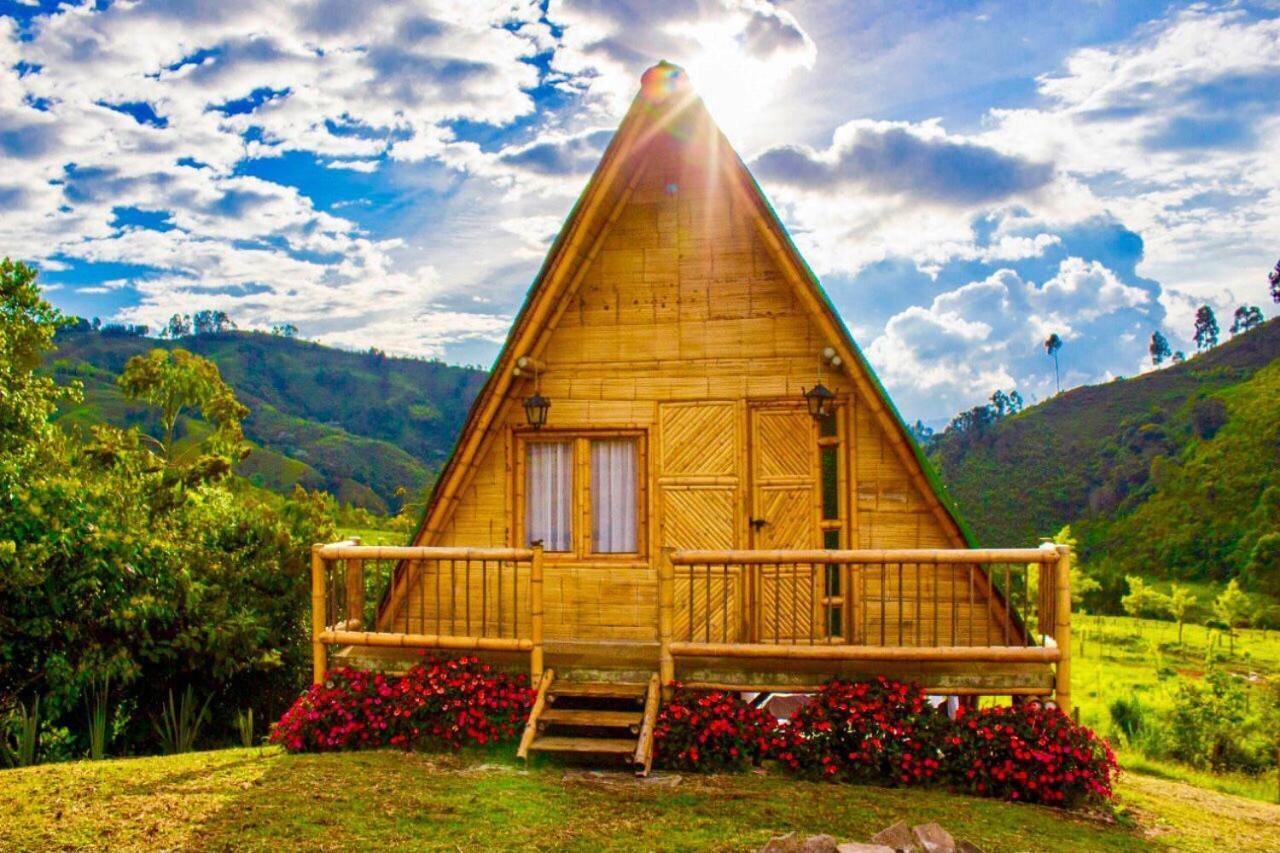 Glamping La Herradura Santa Rosa de Cabal Bagian luar foto