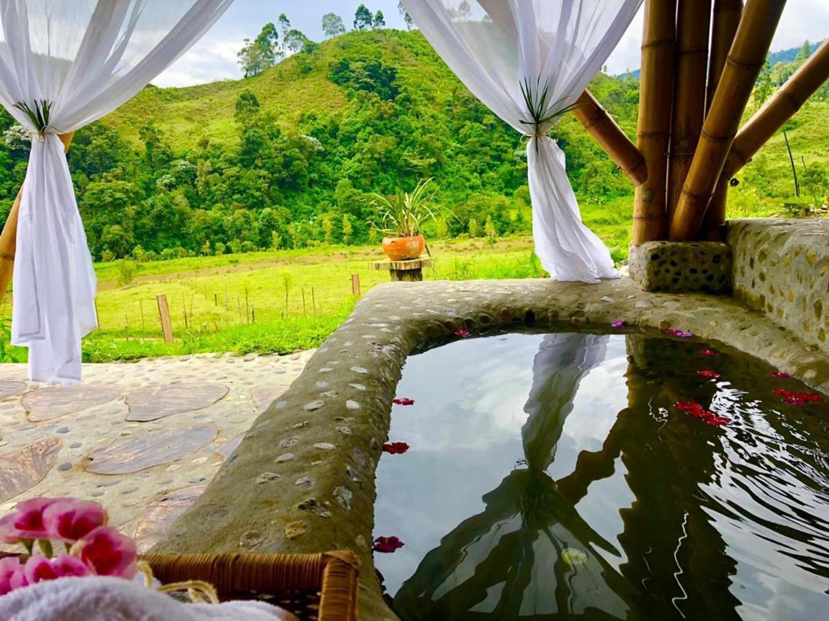 Glamping La Herradura Santa Rosa de Cabal Bagian luar foto