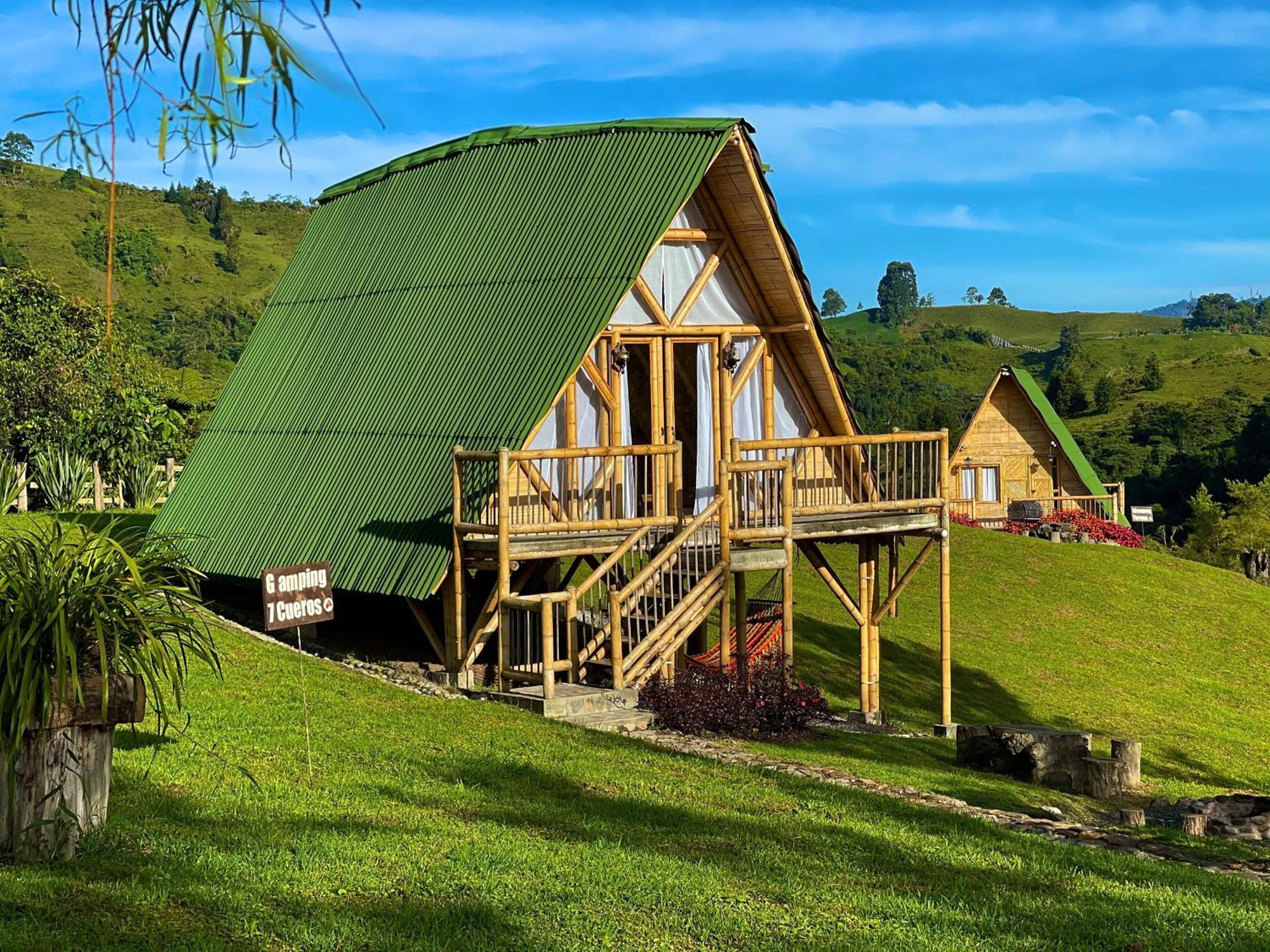Glamping La Herradura Santa Rosa de Cabal Bagian luar foto